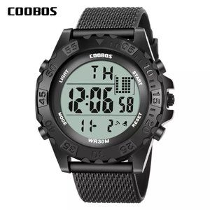 Men's Sports Digital Watch, Water Resist, Calendar, Alarm, Stopwatch Back Light